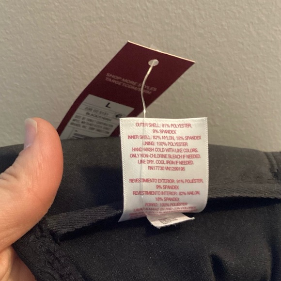 2/$30 Merona tankini swimming top black lace Size L and XL - Picture 11 of 12